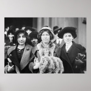 Poster Grève du suffrage, années 1910