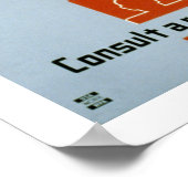 Poster Grèves de syphilis (blanc) (Coin)