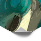 Poster Grey and Blue Abstract (Coin)