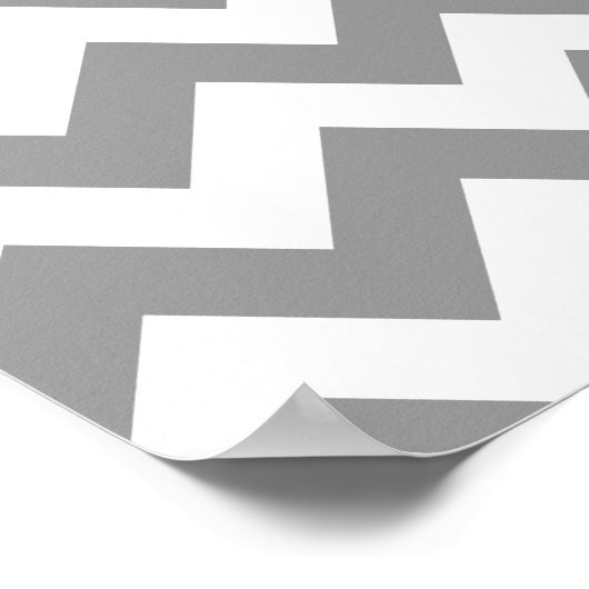Poster Grey Bold Chevron (Coin)
