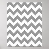 Poster Grey Bold Chevron (Devant)