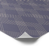 Poster Grey, cool, trendy, simple, modern zig zag pattern (Coin)