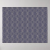Poster Grey, cool, trendy, simple, modern zig zag pattern (Devant)