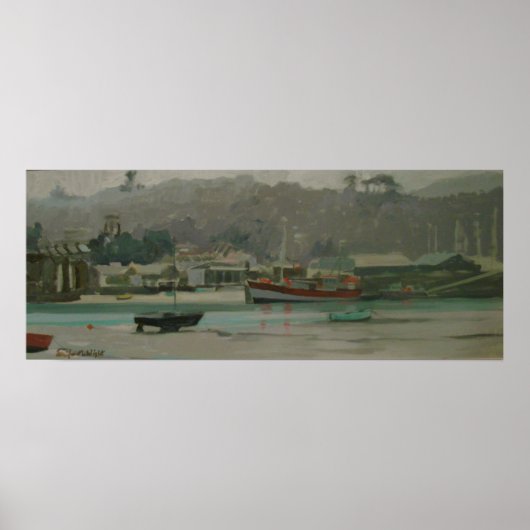 Poster Grey Day Fisherman's Quay (Devant)