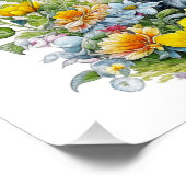 Poster Grey Kitten Invitation de fête d'anniversaire de l (Coin)