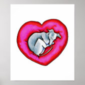 Poster Grey snuggle (Devant)