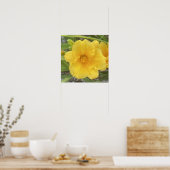 Poster greyforaday Yellow Floral Print (Cuisine)