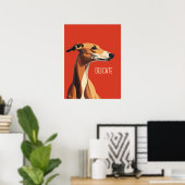 Poster Greyhound Delicate Brown (Bureau à domicile)