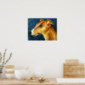 Poster Greyhound Dog Portrait Fine Art Prints (Cuisine)