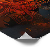 Poster Greyhound Halloween Éffrayant (Coin)