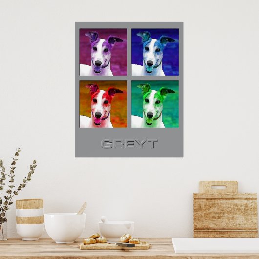 Poster Greyhound Hommage à (Cuisine)