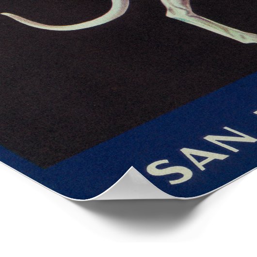 Poster Greyhound Lemon LabelSan Dimas, CA (Coin)