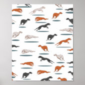 Poster Greyhound Motif (Devant)