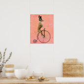 Poster Greyhound sur Black Penny Farthing (Cuisine)