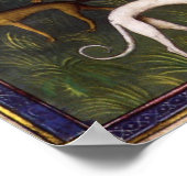 Poster Greyhounds médiéval dans les bois profonds (Coin)