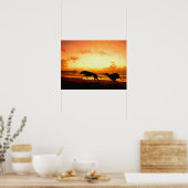 Poster Greyhounds sur la plage (Cuisine)