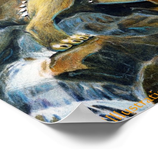 Poster Griffin dans l'eau (Coin)