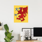 Poster Griffin rampant de gueules (Bureau à domicile)