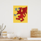 Poster Griffin rampant de gueules (Cuisine)