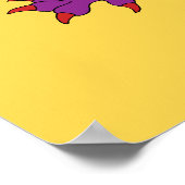 Poster Griffin rampant pourpre (Coin)