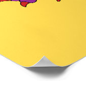 Poster Griffin Rampant Purpure (Coin)