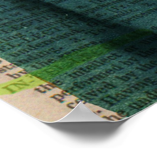 Poster Griffon À poils durs vintage (Coin)