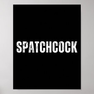 Poster Gril Minimaliste Spatch Drôle de Thanksgiving Noël