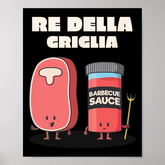 Poster Grill Barbecue Roi Du Grill (Devant)