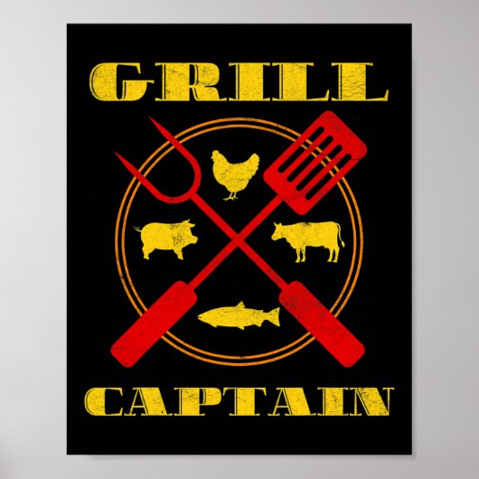 Poster Grill Captain Grill (Devant)