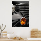 Poster grill de voiture antique abstrait (Cuisine)