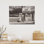 Poster Grill Malmaison, Cannes, France Années 1930 (Cuisine)