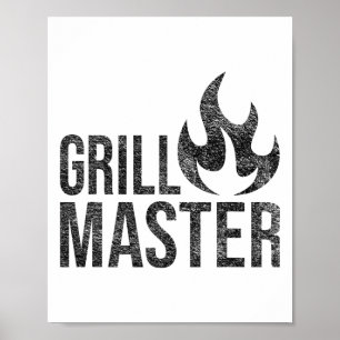 Poster Grill Master Flame Byrbecue Bbq Smoke Char Open Fi