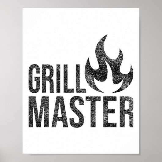 Poster Grill Master Flame Byrbecue Bbq Smoke Char Open Fi (Devant)