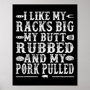 Poster Grillades cool Pour Hommes Femmes Fumée De Porc Fu