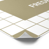 Poster Grille Brown (Coin)