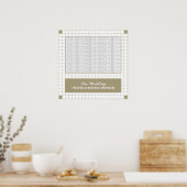 Poster Grille Brown (Cuisine)