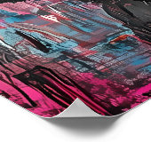 Poster Grille d'art Silhouette Samurai Style Graffiti Gra (Coin)