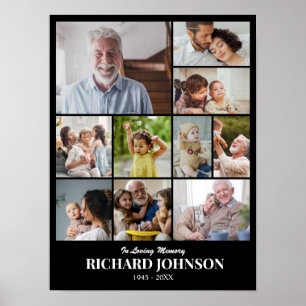 Poster Grille de collage de photos personnalisée 10 photo