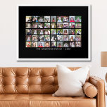 Poster Grille de collage photo de 45 Carrés avec texte -<br><div class="desc">Utilisez 45 photos CARRÉS pour créer un collage photo personnel. Cette disposition moderne et propre comprend un bloc de texte dans une police san serif pour ajouter un nom de famille ou un nom. La couleur de l'arrière - plan peut être modifiée dans la zone personnaliser. ***Pour obtenir les meilleurs...</div>