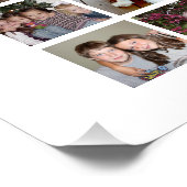 Poster Grille de collage photo de 63 Carrés avec texte -  (Coin)