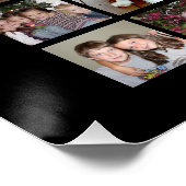 Poster Grille de collage photo de 63 Carrés avec texte - (Coin)