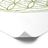 Poster Grille De Cristal - Fleur De Vie (Coin)