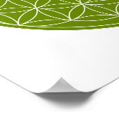 Poster Grille De Cristal - Fleur De Vie (Coin)