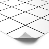 Poster Grille de déformation de lentilles simples (Coin)