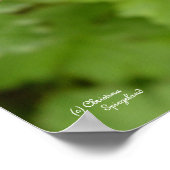 Poster Grille de géranium rose sauvage (Coin)