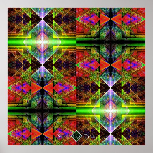 Poster Grille de prisme triangulaire 2 (Devant)
