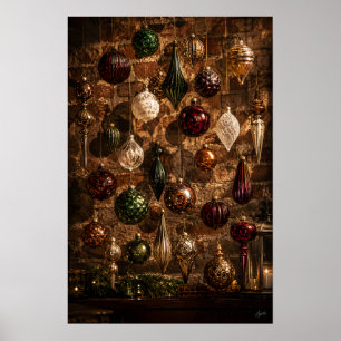 Poster Grille de style salon de mur ornemental