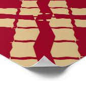 Poster Grille dorée géométrique sans couture motif à l'or (Coin)