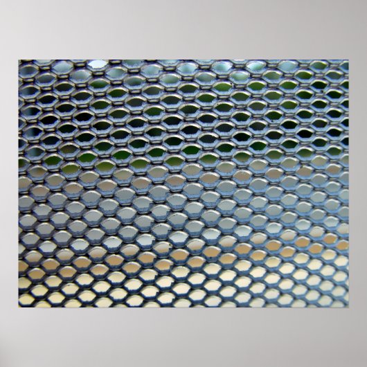 Poster Grille en acier inoxydable (Devant)