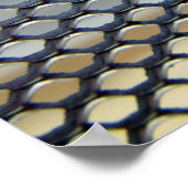 Poster Grille en acier inoxydable (Coin)